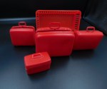 barbie red suitcases a